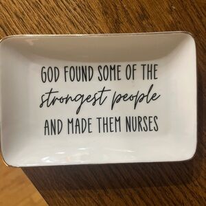Inspirational White Ceramic Tray